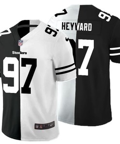 Pittsburgh Steelers Cameron Heyward #97 Nfl 2020 Black And White Jersey