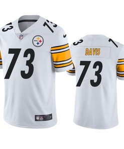 Pittsburgh Steelers Carlos Davis 73 White Vapor Untouchable Limited Jersey
