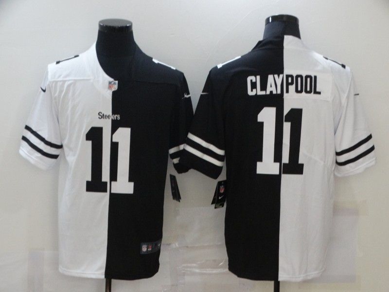 Pittsburgh Steelers Chase Claypool #11 Nfl 2020 Black And White Jersey