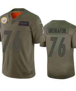 Pittsburgh Steelers Chukwuma Okorafor Camo 2019 Salute To Service Limited Jersey