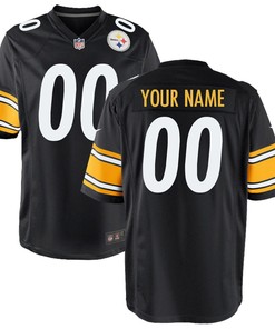 Pittsburgh Steelers Custom Game Jersey Black Custom Jerseys Nfl