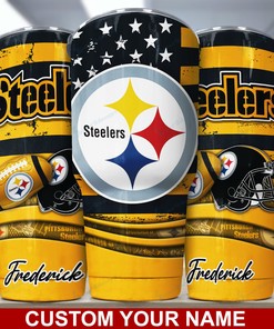 Pittsburgh Steelers Custom Name Tumbler - Customized Pittsburgh Steelers Custom Name Tumbler for Ultimate Fandom