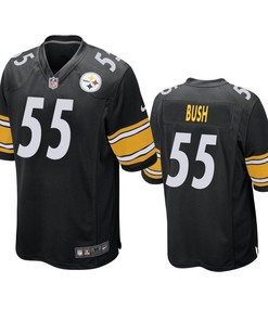 Pittsburgh Steelers Devin Bush 2019 Nfl Draft Black Game Jersey