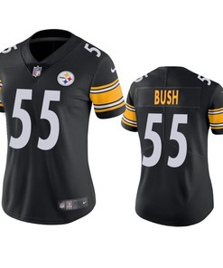 Pittsburgh Steelers Devin Bush 2019 Nfl Draft Black Vapor Limited Womens Jersey