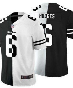 Pittsburgh Steelers Devlin Hodges #6 Nfl 2020 Black And White Jersey