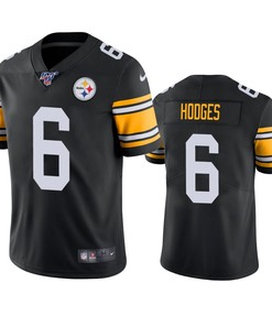 Pittsburgh Steelers Devlin Hodges Black 100th Season Vapor Limited Jersey
