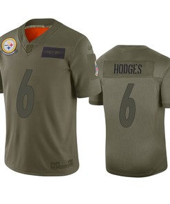 Pittsburgh Steelers Devlin Hodges Olive 2019 Salute To Service Limited Jersey