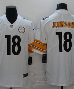 Pittsburgh Steelers Diontae Johnson #18 Nfl 2020 White Jersey