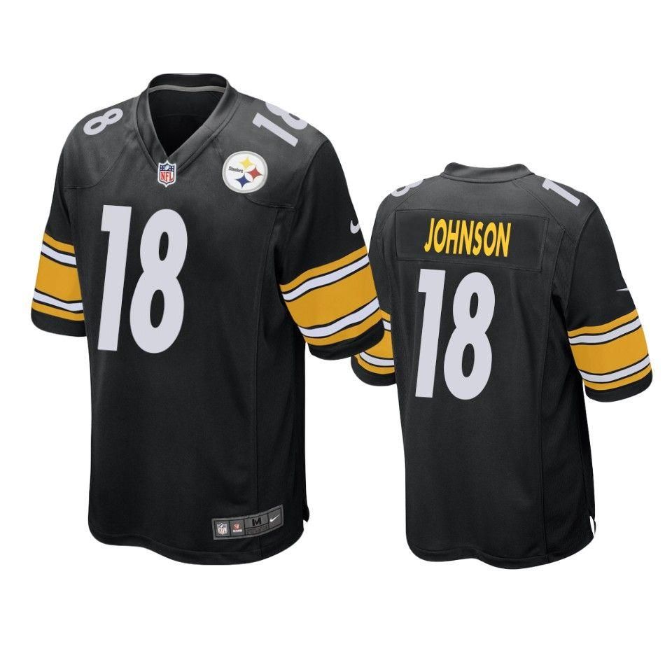 Pittsburgh Steelers Diontae Johnson 2019 Nfl Draft Black Game Jersey