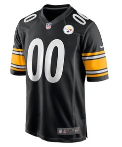 Pittsburgh Steelers Game Custom 00 Player Jersey - Black