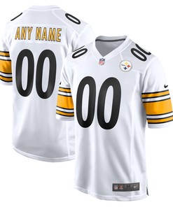 Pittsburgh Steelers Game Custom Jersey - White Custom Jerseys Nfl