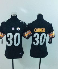 Pittsburgh Steelers James Conner #30 Nfl 2020 Black Womens Jersey