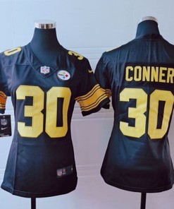 Pittsburgh Steelers James Conner #30 Nfl 2020 Black Womens Jersey