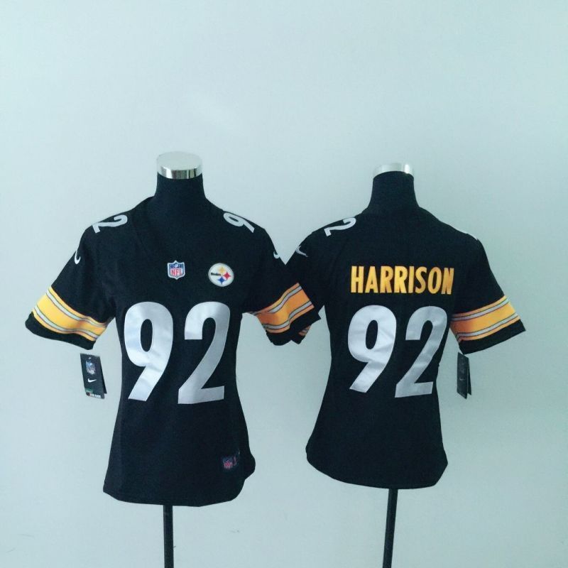 Pittsburgh Steelers James Harrison #92 Nfl 2020 Black Womens Jersey