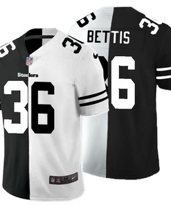 Pittsburgh Steelers Jerome Bettis #6 Nfl 2020 Black And White Jersey