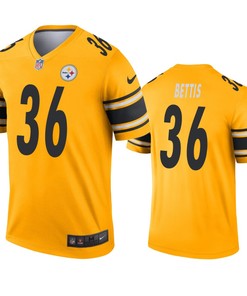 Pittsburgh Steelers Jerome Bettis Gold Inverted Legend Jersey