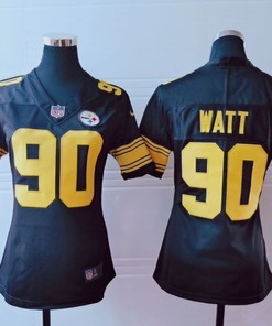 Pittsburgh Steelers J.j.watt #90 Nfl 2020 Brown Womens Jersey