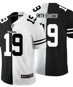 Pittsburgh Steelers Juju Smith-schuster #19 Nfl 2020 Black And White Jersey