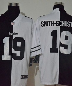 Pittsburgh Steelers Juju Smith-schuster #19 Nfl 2020 Black And White Jersey