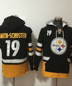 Pittsburgh Steelers Juju Smith-schuster #19 Nfl 2020 Black Hoodie Jersey
