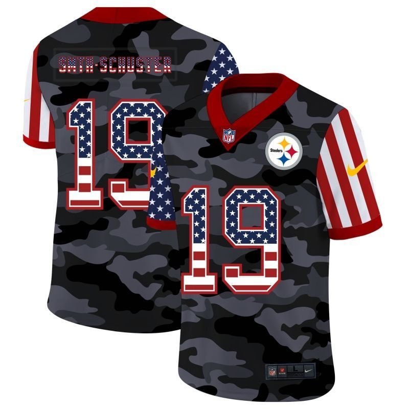 Pittsburgh Steelers Juju Smith-schuster #19 Nfl 2020 Camo Black Jersey
