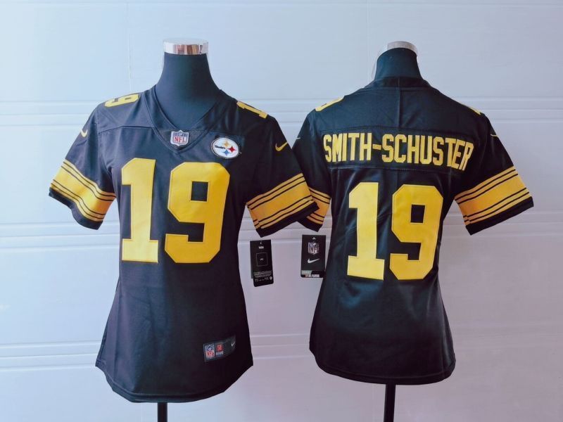 Pittsburgh Steelers Juju Smith-schuster #19 Nfl 2020 Dark Brown Womens Jersey