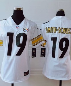 Pittsburgh Steelers Juju Smith-schuster #19 Nfl 2020 White Womens Jersey