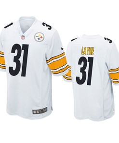 Pittsburgh Steelers Justin Layne 2019 Nfl Draft White Game Jersey