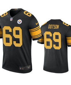 Pittsburgh Steelers Kevin Dotson Black Color Rush Legend Jersey