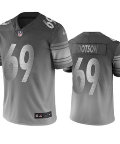 Pittsburgh Steelers Kevin Dotson Silver Gray City Edition Vapor Limited Jersey