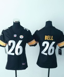 Pittsburgh Steelers Leveon Bell #26 Nfl 2020 Black Womens Jersey