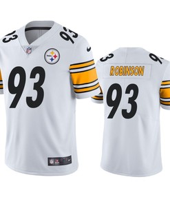 Pittsburgh Steelers Mark Robinson 93 White Vapor Limited Jersey