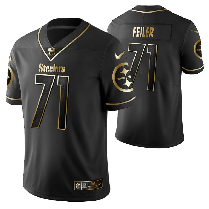 Pittsburgh Steelers Matt Feiler 71 2021 Nfl Golden Brandedition Black Jersey Gift For Steelers Fans