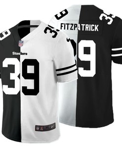 Pittsburgh Steelers Minkah Fitzpatrick #39 Nfl 2020 Black And White Jersey