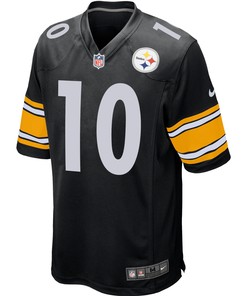 Pittsburgh Steelers Mitchell Trubisky 10 Game Player Jersey - Black Jersey
