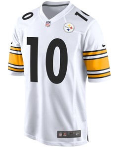 Pittsburgh Steelers Mitchell Trubisky 10 Game Player Jersey - White Jersey