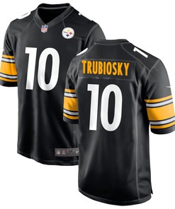 Pittsburgh Steelers Mitchell Trubisky 10 Nfl Black Player Game Jersey Gift For Steelers Fans