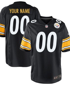 Pittsburgh Steelers Nike Custom Game Jersey - Black