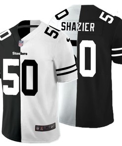 Pittsburgh Steelers Ryan Shazier #50 Nfl 2020 Black And White Jersey