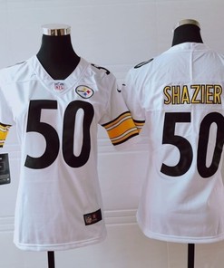 Pittsburgh Steelers Ryan Shazier #50 Nfl 2020 White Womens Jersey