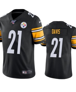 Pittsburgh Steelers Sean Davis Black 100th Season Vapor Limited Jersey