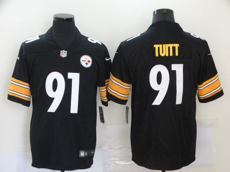 Pittsburgh Steelers Stephon Tuitt #91 Nfl 2020 Black Jersey