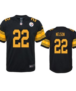 Pittsburgh Steelers Steven Nelson Black Color Rush Game Jersey