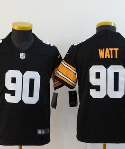 Pittsburgh Steelers T. J. Watt #90 Nfl 2020 Black Jersey