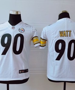 Pittsburgh Steelers T. J. Watt #90 Nfl 2020 White Jersey