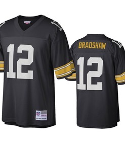Pittsburgh Steelers Terry Bradshaw Black Legacy Replica Jersey