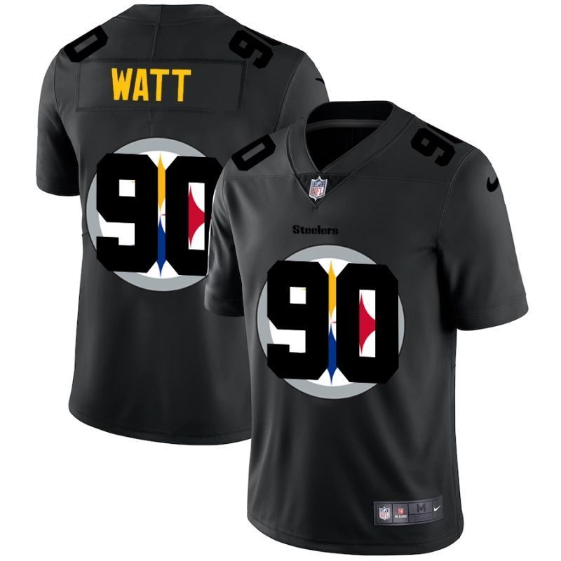 Pittsburgh Steelers Tj Watt #90 Nfl 2020 Black Jersey