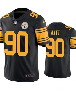 Pittsburgh Steelers T.j. Watt Black Nike Color Rush Limited Jersey
