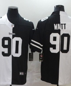 Pittsburgh Steelers Trent Jordan Watt #90 Nfl 2020 Black And White Jersey