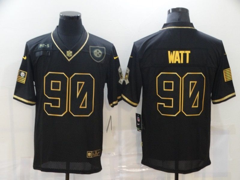 Pittsburgh Steelers Trent Jordan Watt #90 Nfl 2020 Black Jersey